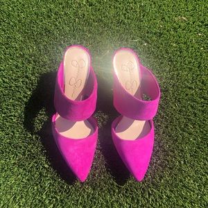 Jessica Simpson Shoes - Jessica Simpson Hot Pink Suede Heels Jessica Simpson Shoes - Jessica Simpson Hot Pink Suede Heels